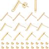 Brass Stud Earring Findings KK-FH0003-77-1