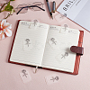 40Pcs PP Plastic Floating Page Marker Bookmarks AJEW-BC0009-20-4
