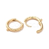 Brass Hoop Earrings Findings KK-B105-02G-2