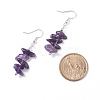 Natural Amethyst Chips Beaded Jewelry Set SJEW-JS01232-03-8