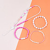 DIY 10 Style ABS & Acrylic Beads Jewelry Making Finding Kit DIY-N0012-05F-4