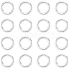 20Pcs 925 Sterling Silver Round Rings STER-BBC0009-64A-S-1