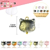 50Pcs Glass Pendants PALLOY-FS00030-5