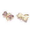 Light Gold Plated Alloy Pendants ENAM-T009-69A-RS-1