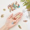 DIY Leaf Dangle Earring Making Kits DIY-OC0006-29-3