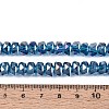 Electroplate Transparent Glass Beads Strands X-EGLA-N022-04A-D07-4