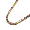Brass Tennis Necklaces NJEW-I104-14G-3