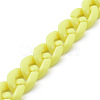 Handmade Opaque Acrylic Curb Chains X-AJEW-JB00662-08-3