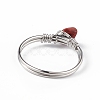 Natural Mixed Gemstone Chips Finger Ring RJEW-L082-03P-5