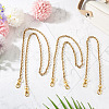 6Pcs 3 Style 304 Stainless Steel Cable Chain Purse Chains AJEW-TA00049-4