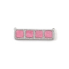 Brass Micro Pave Clear Cubic Zirconia Connector Charms CU-CBA30E8-01P-B-2
