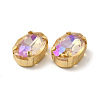 Moonlight Effect Oval Sew on Rhinestone GLAA-P055-01A-G04-3