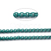Eco-friendly Spray Painted Handmade Brass Box Chains KK-J276-17-P20-2