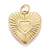 Rack Plating Real 18K Gold Plated Brass Pendants KK-E260-01G-A-2