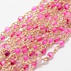 3.28 Feet Faceted Round Natural Agate Handmade Beaded Chains X-CHC-L034-26-NR-1