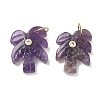 Natural Amethyst Carved Pendants GG-CBA67BD-02G-F-1