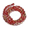 Baking Paint Glass Beads Strands DGLA-D001-02E-2