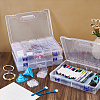 3 Sets Rectangle PP Plastic Organizer Storage Boxes CON-TW0001-02-4
