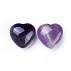 Natural Amethyst Heart Love Stone G-K290-15-2