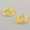 Candy Color Plastic Twist Wave Finger Ring for Women RJEW-WH0004-26E-2