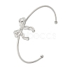 304 Stainless Steel Cuff Bangles BJEW-B107-01P-4