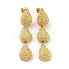 Rack Plating Brass Teardrop Dangle Stud Earrings EJEW-K263-19G-1