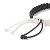 Waxed Polyester Braided Cord Bracelet BJEW-TA00166-5