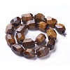 Natural Tiger Eye Beads Strands G-P434-36-1