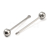 Tarnish Resistant 304 Stainless Steel Threaded Ball Eyepin X-STAS-M330-01A-P-2
