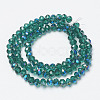 Electroplate Glass Beads Strands EGLA-A034-T2mm-I15-2