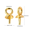 PVD Vacuum Plating 304 Stainless Steel Cup Pearl Peg Bails Pin Pendants STAS-I120-56-G-2