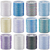 12 Rolls 12 Colors Metallic Sewing Thread OCOR-CY0002-02C-6