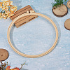 1Pc Plastic Imitation Bamboo Cross Stitch Embroidery Hoops FIND-TADJ0001-02-4