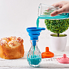 Portable Foldable Silicone Funnel Hopper AJEW-PH0017-49-7