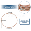 20Pcs 2 Colors Stainless Steel Satellite Chains Stretch Bracelets Set for Women BJEW-UN0001-35-3