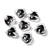 Glass Heart Beads GLAA-D005-01F-1
