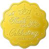 Plastic Self Adhesive Gold Foil Embossed Stickers DIY-WH0211-185-1