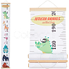 Aniaml Pattern Removable Height Chart for Kids AJEW-WH0165-70B-1