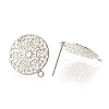 Brass Stud Earring Findings X-KK-S345-262-2