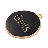 Alloy Enamel Pendants ENAM-M009-02C-02G-2