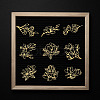 9Pcs Nickel Self-adhesive Picture Stickers DIY-WH0450-217-4