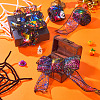 2 Rolls 2 Styles Halloween Theme Polyester Ribbons OCOR-TA0002-20-7