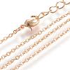 Iron Cable Chains Necklace Making MAK-R016-50cm-G-1