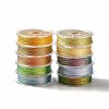 10 Rolls Polyester Metallic Threads OCOR-E026-03-1
