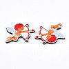 Printed Wood Pendants WOOD-T032-04P-2