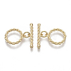 Brass Toggle Clasps KK-S354-219-NF-2