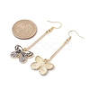 Alloy Enamel Butterfly Dangle Earrings EJEW-JE05604-04-3