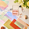 Aurora Laser Glass Paper Nail Art Stickers Decals MRMJ-WH20003-08-3