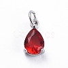 Brass Micro Pave Cubic Zirconia Pendants ZIRC-E164-64P-A-1