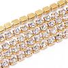Brass Rhinestone Strass Chains CHC-T003-SS10-01C-1